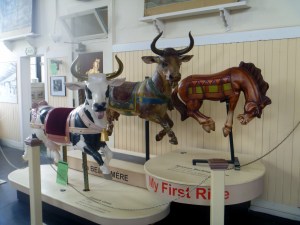 CowOnlyCarouselMexicanBuckingHorse