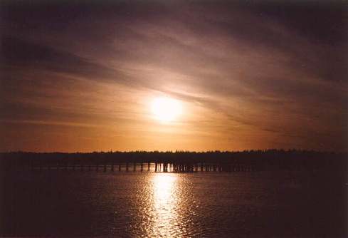 WinchesterBayCrabDockSunset